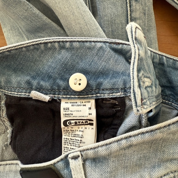 G-Star Midge Cody Skinny Jeans in Light Blue (Size 28 Tall) - Picture 11 of 13
